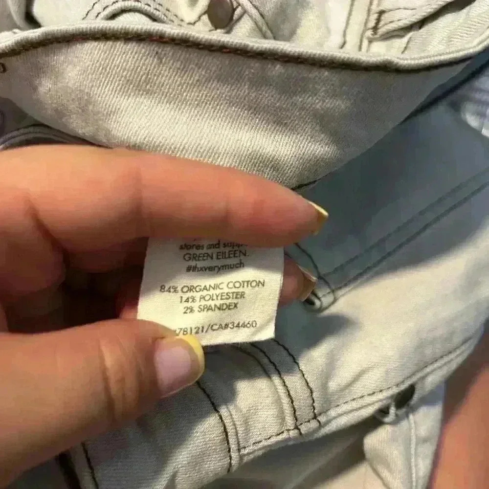 Eileen Fisher Womens Gray Skinny Crop Jeans Size 6 (Waist-30'') - Picture 5 of 5